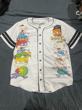 White Rugrats Cartoon Baseball Jersey